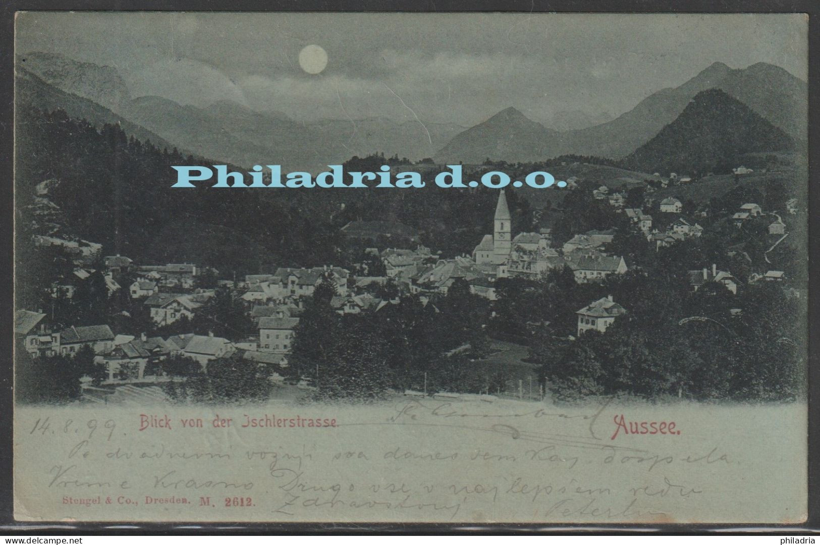 Aussee, general view, mailed 1899
