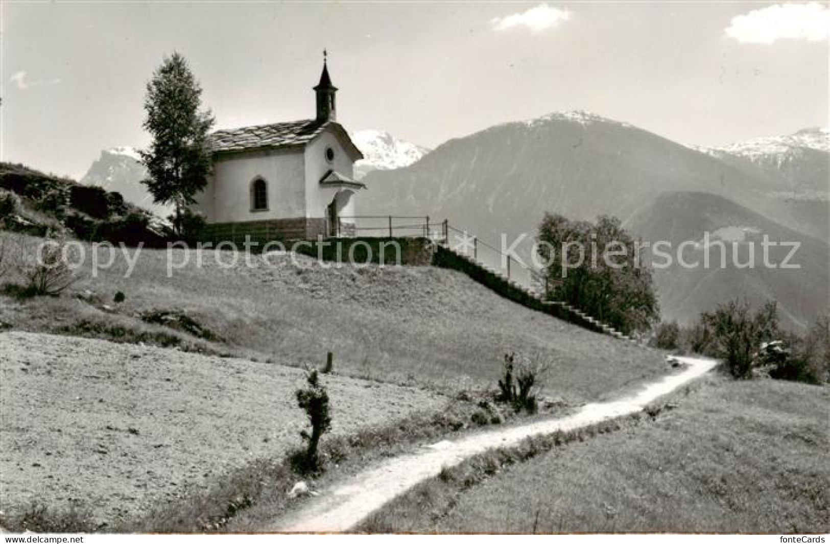 Ausserberg VS Hoeheweg Loetschberg Suedrampe Kapelle Theresia Eggeberg