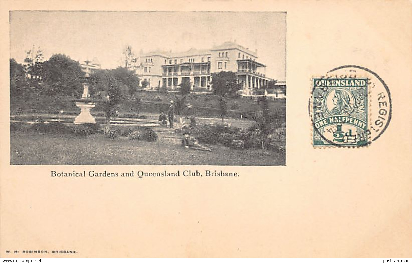 Australia - BRISBANE (QLD) Botanical Gardens and Queensland Club - Publ. W. H. Robinson