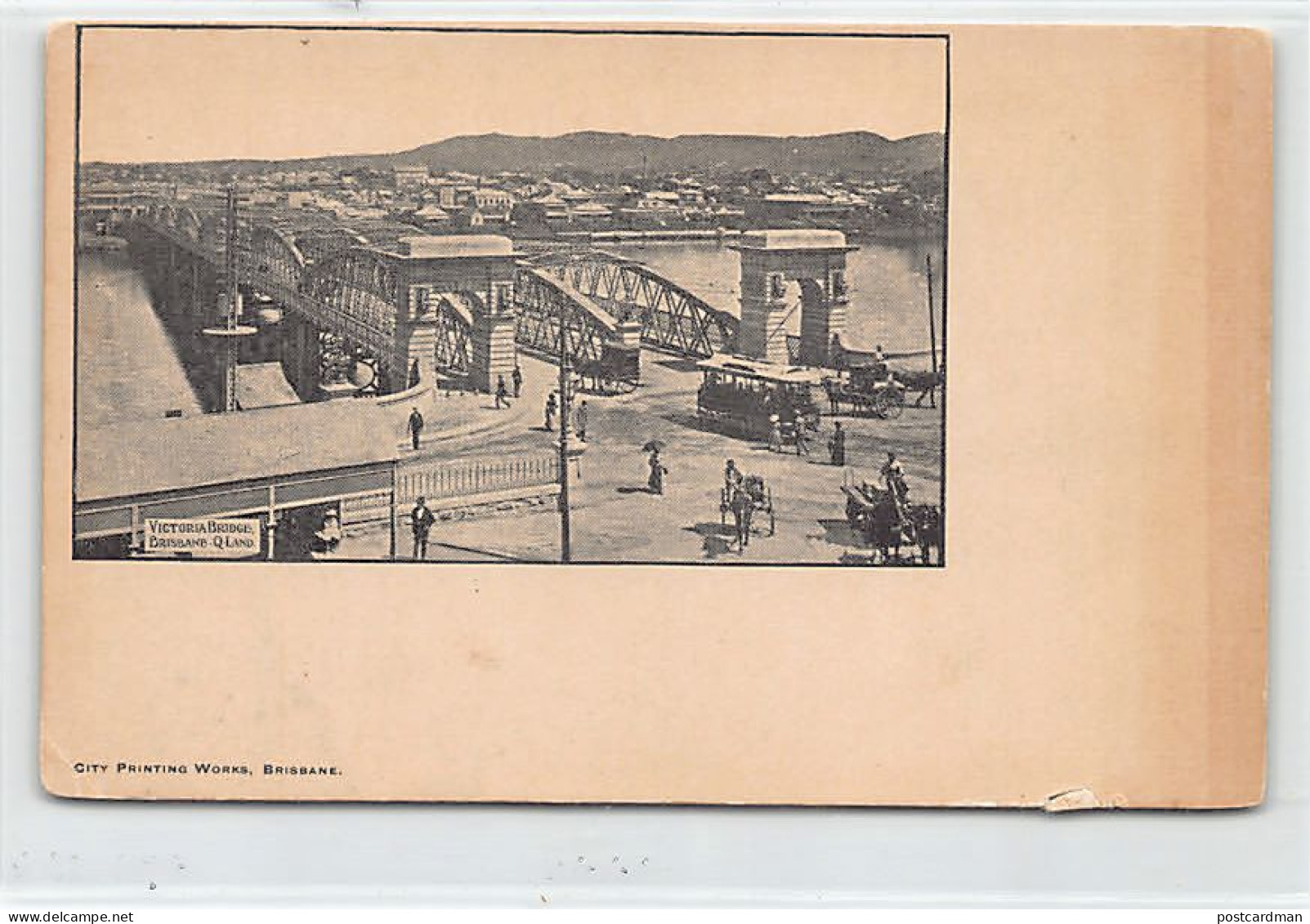 Australia - BRISBANE (QLD) Victoria Bridge - Publ. City Printing Works