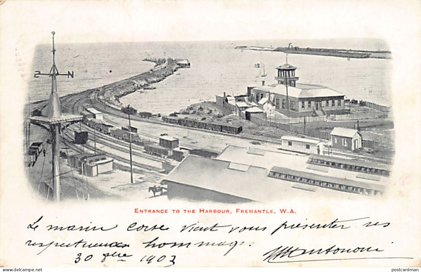 Australia - FREMANTLE (WA) Entrance to the harbour - Publ. unknown