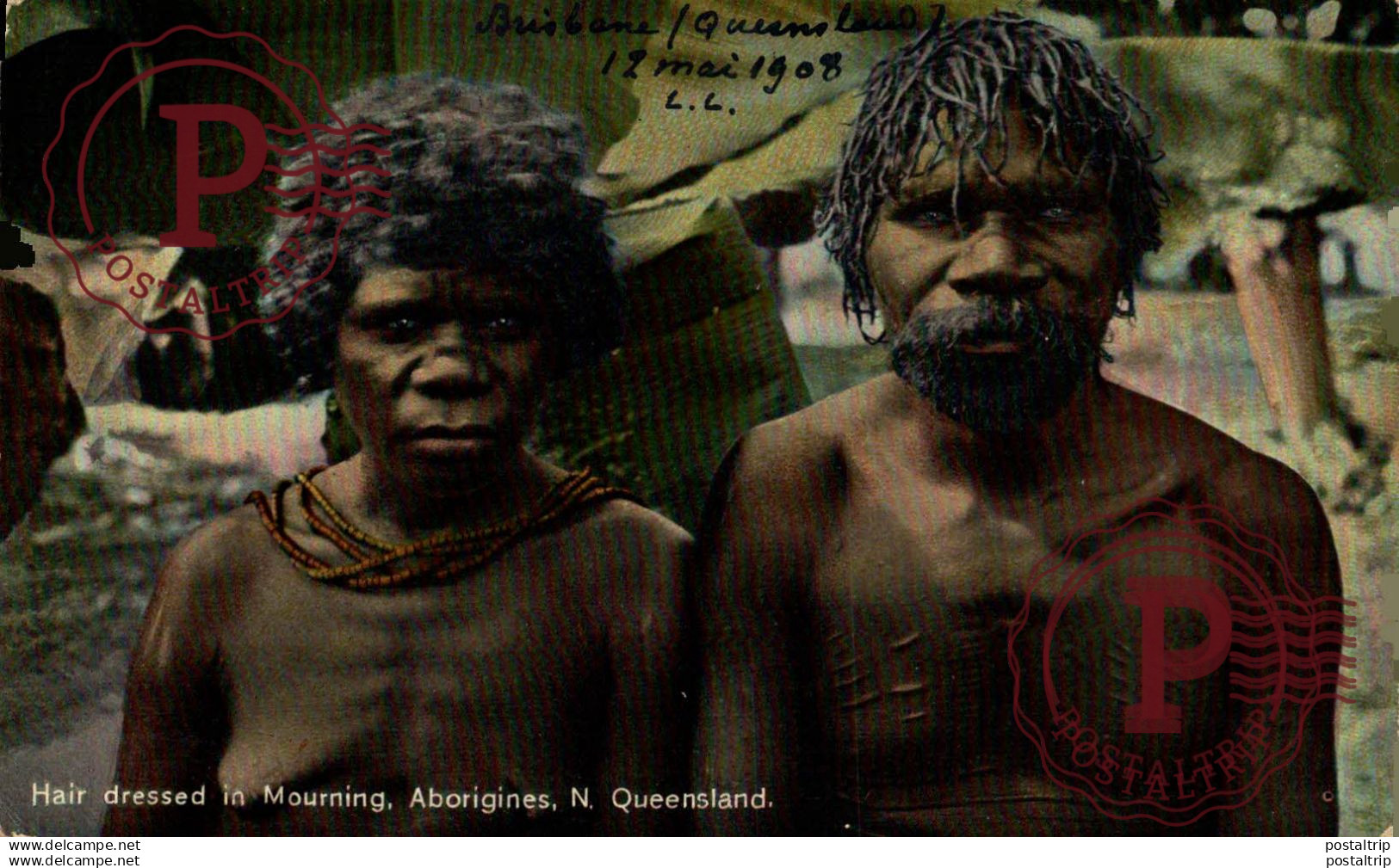 AUSTRALIA. Hair dressed in Mourning, Aborigines N. Queensland