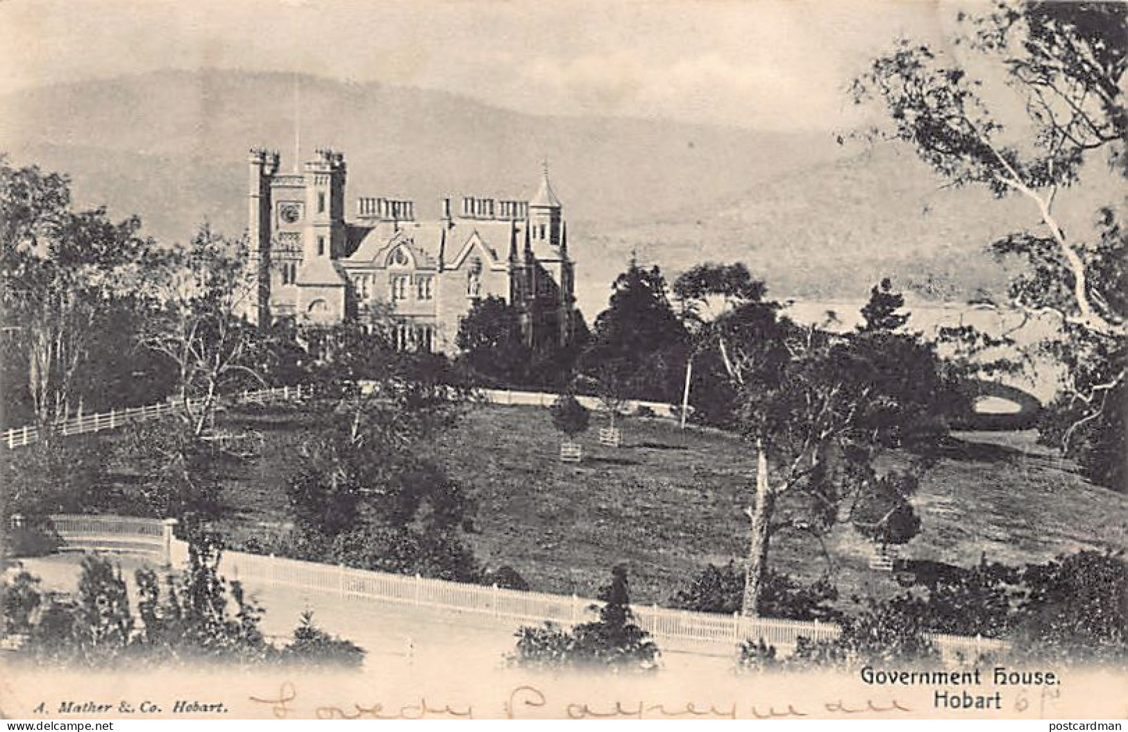 Australia - HOBART (TAS) Government House - Publ. A. Mather & Co.