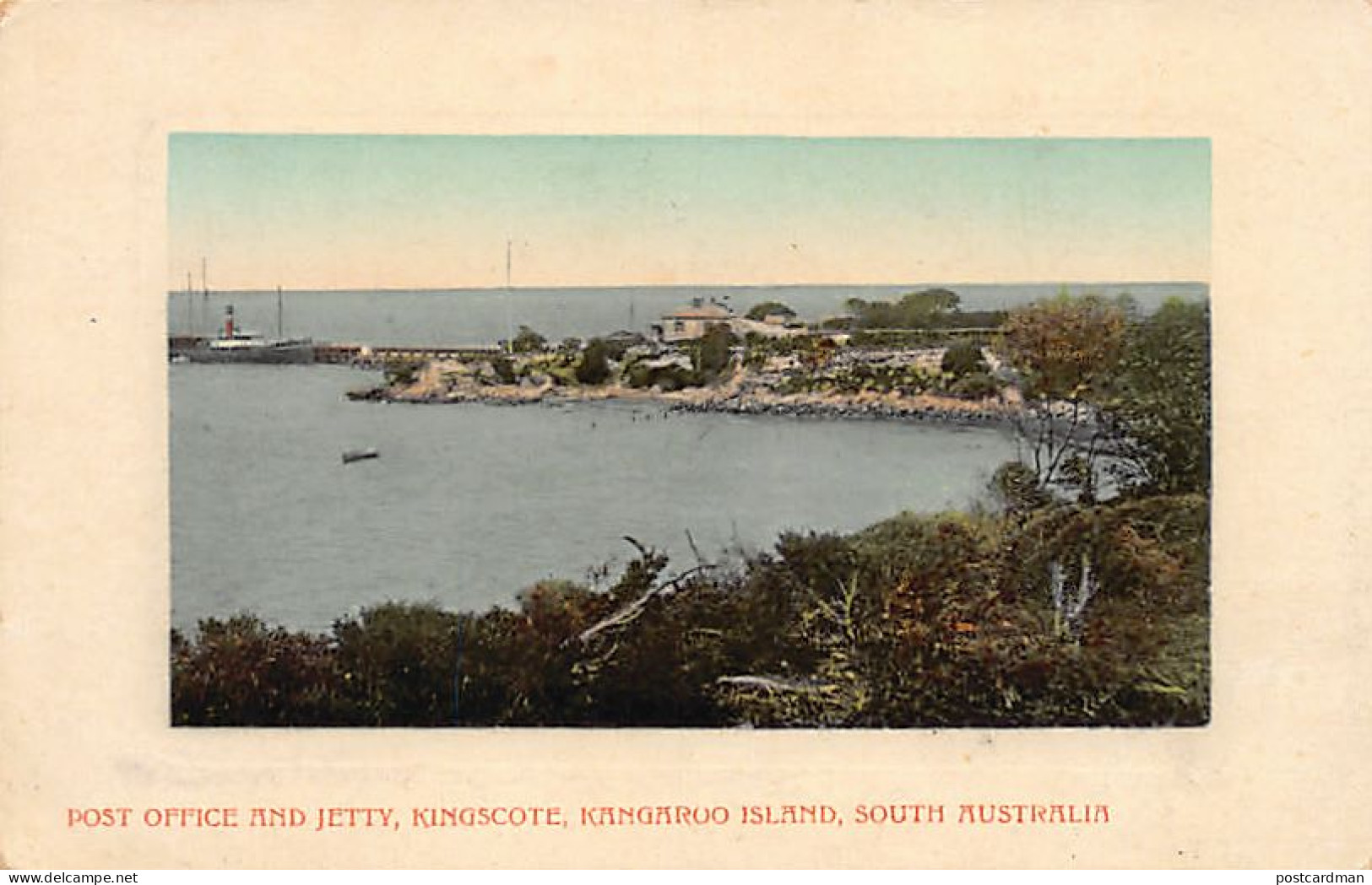 Australia - KINGSCOTE Kangaroo Island - Post Office and Jetty - Publ. P. Falk & Co.