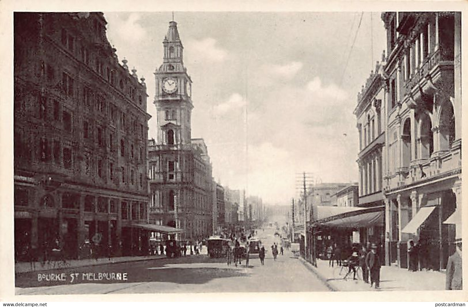 Australia - MELBOURNE (VIC) Bourke Street - Publ. unknown Melbourne Series I