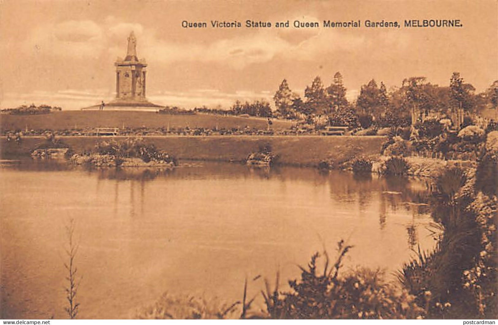 Australia - MELBOURNE (VIC) Queen Victoria Statue and Queen Memorial Gardens - Publ. unknown C2240