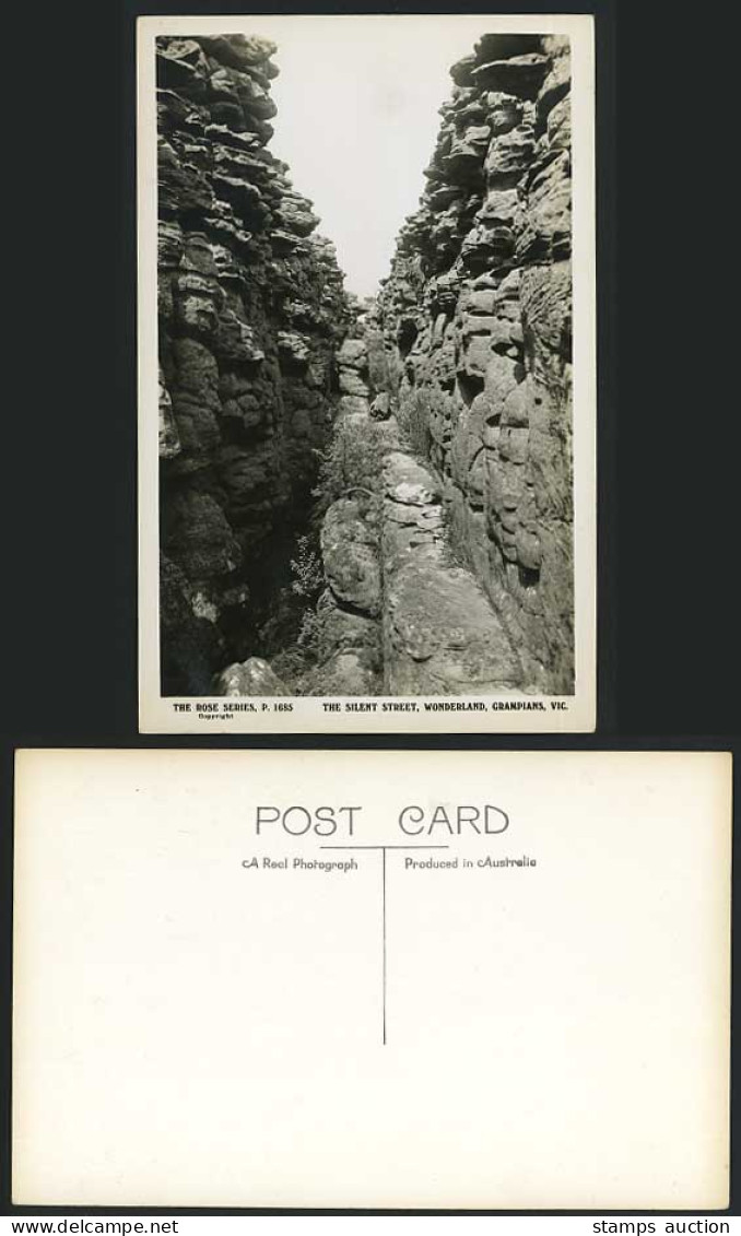 Australia Old Postcard Silent Street Grampians Victoria