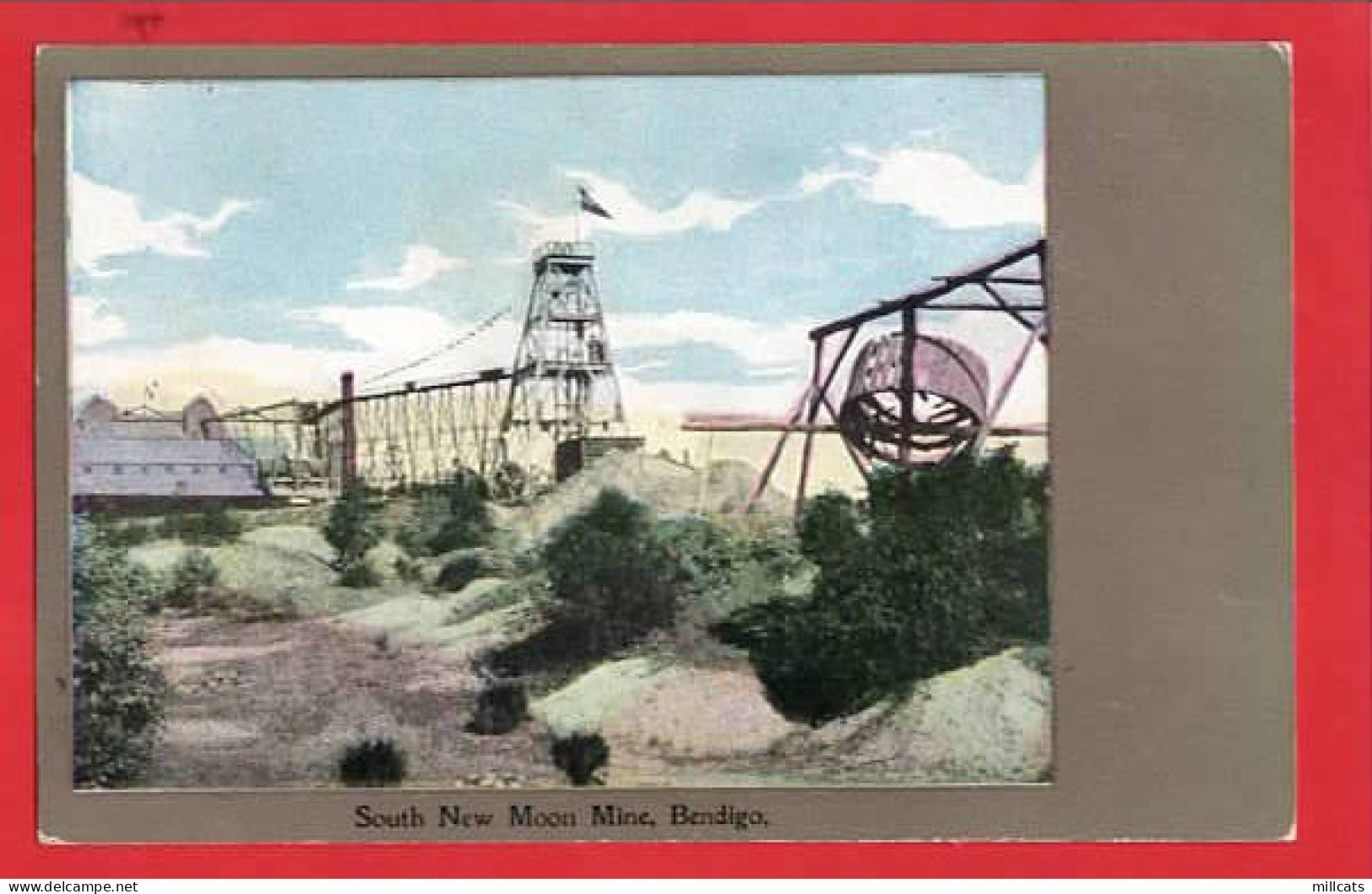 AUSTRALIA   VICTORIA BENDINGO  SOUTH NEW MOON MINE   GOLD MINE