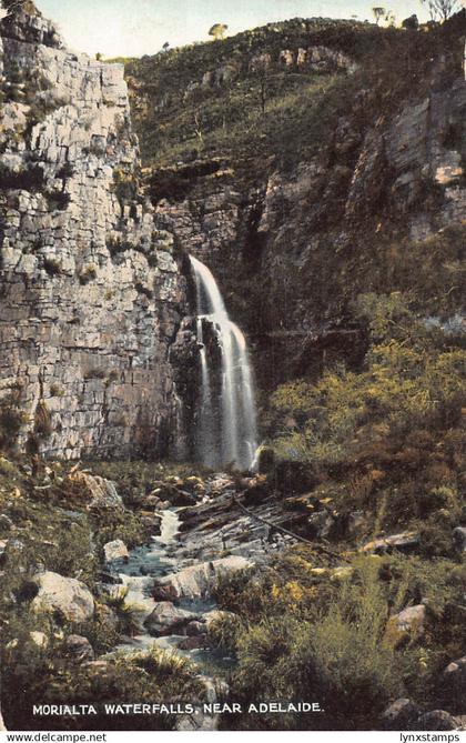 A939 Australia Morialta Waterfalls near Adelaide vintage postcard
