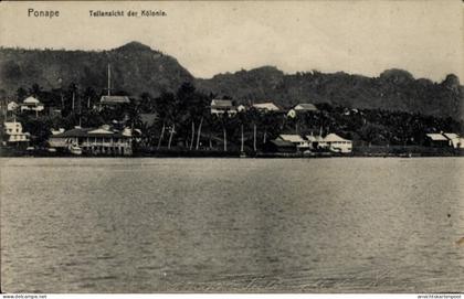 CPA Ponape Pohnpei Mikronesien, Teilansicht der Kolonie