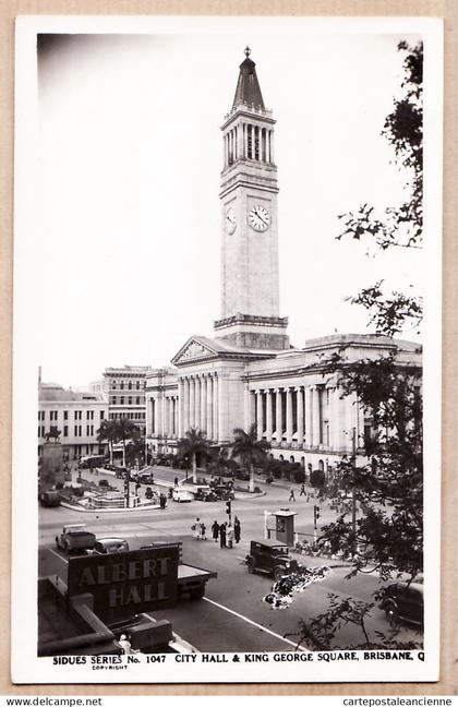 2323 /  ️ Peu Commun BRISBANE Queensland (QLD) City ALBERT Hall KING GEORGE Square 1930s SIDUES séries N° 1047