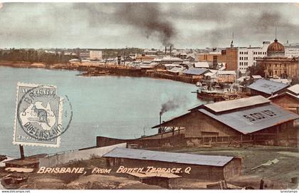 L042 Australia Queensland 1926 Brisbane from Bowen Terrace vintage postcard