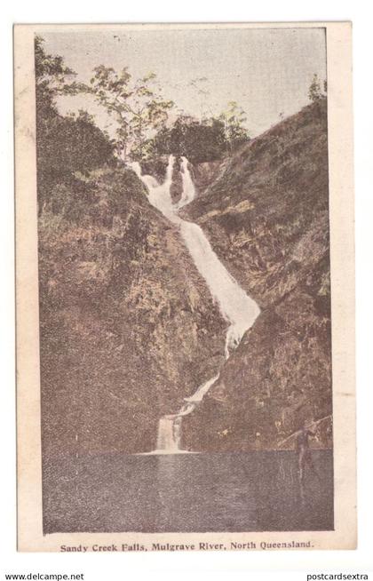 North Queensland, Australia - Sandy Creek Falls, Mulgrave River - 1908 Franco-British Exhibition postcard