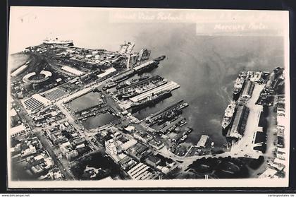 AK Hobart, Aerial View of Hobart Wharves