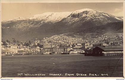 Australia - HOBART (TAS) Mt. Wellington from Ocean Pier - REAL PHOTO