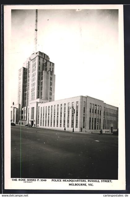 AK Melbourne /Vic., Police Headquarters, Russel Street