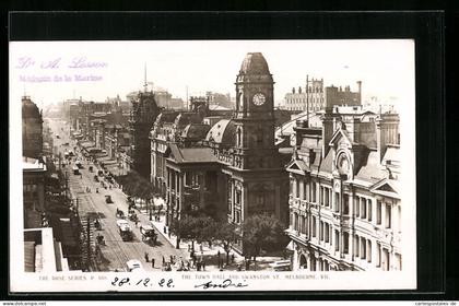 AK Melbourne, Vic., The Town Hall and Swanston St.