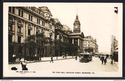 AK Melbourne /Vic., The Town Hall, Swanston Street