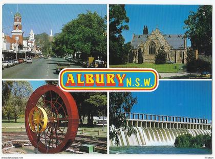 Albury NSW Australia, Vintage PC, New South Wales, 4 Views, 1994