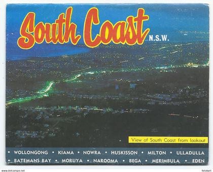 South Coast NSW Australia, Leporello-View Folder, 12 Pics