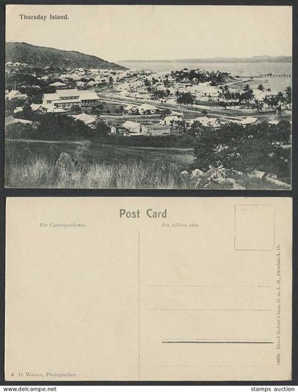 Australia Thursday Island Queensland QLD Pier General View Panorama Old Postcard