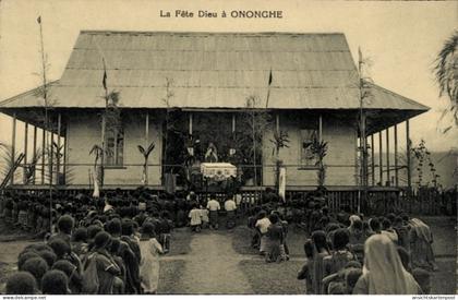 CPA Ononghe Papua Neuguinea, Fête Dieu