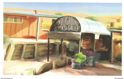 Underground Books & Art Gallery Coober Pedy Australia Shop Postcard