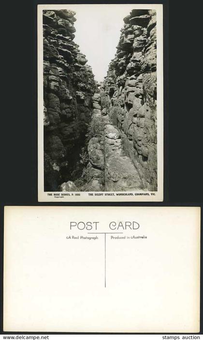 Australia Old Postcard Silent Street Grampians Victoria