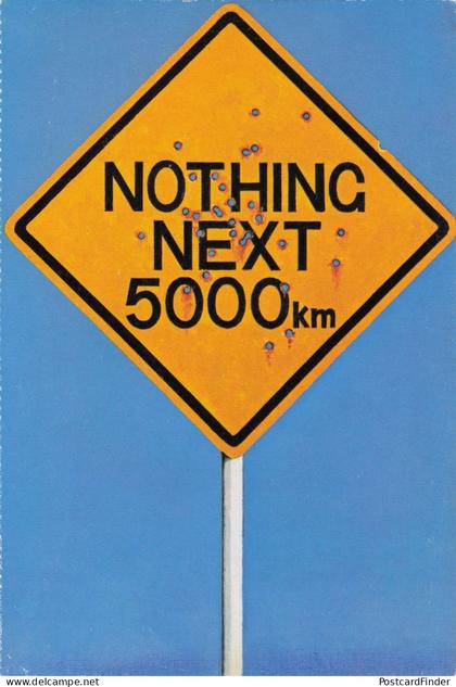 Back O'Beyond Broken Hill Last Kangaroo Sighting Sign Australia Postcard