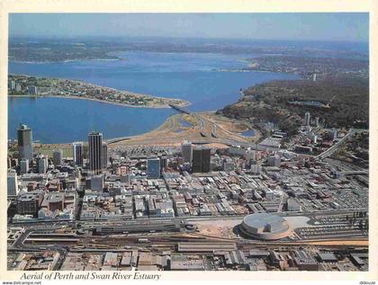 Carte Postale - Australie - Perth - Aerial of Perth and Swan River Estuary - vue aérienne - CPM - Voir Scans Recto-Verso