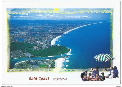 Gold Coast QLD Australia, Vintage PC, Aerial View over Burleigh Heads