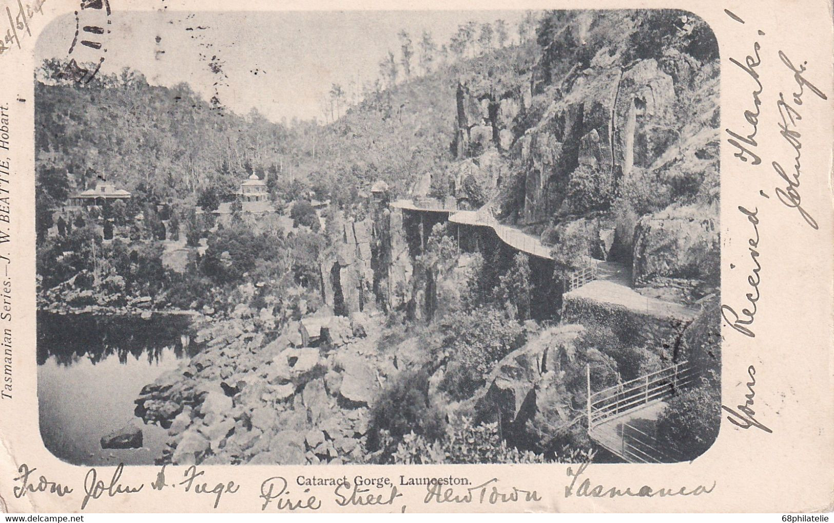 AUSTRALIE 1904 CARTE POSTALE DE LAUNCESTON