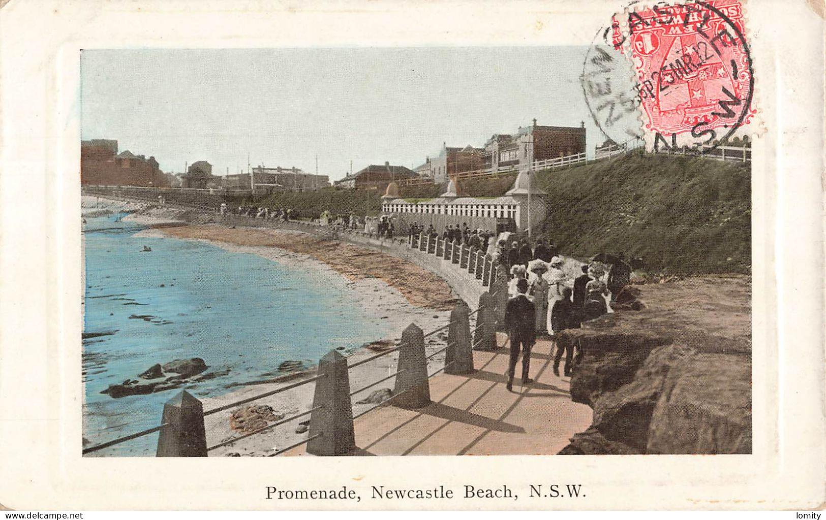 Australie NSW New South Wales Newcastle Beach promenade CPA + timbre