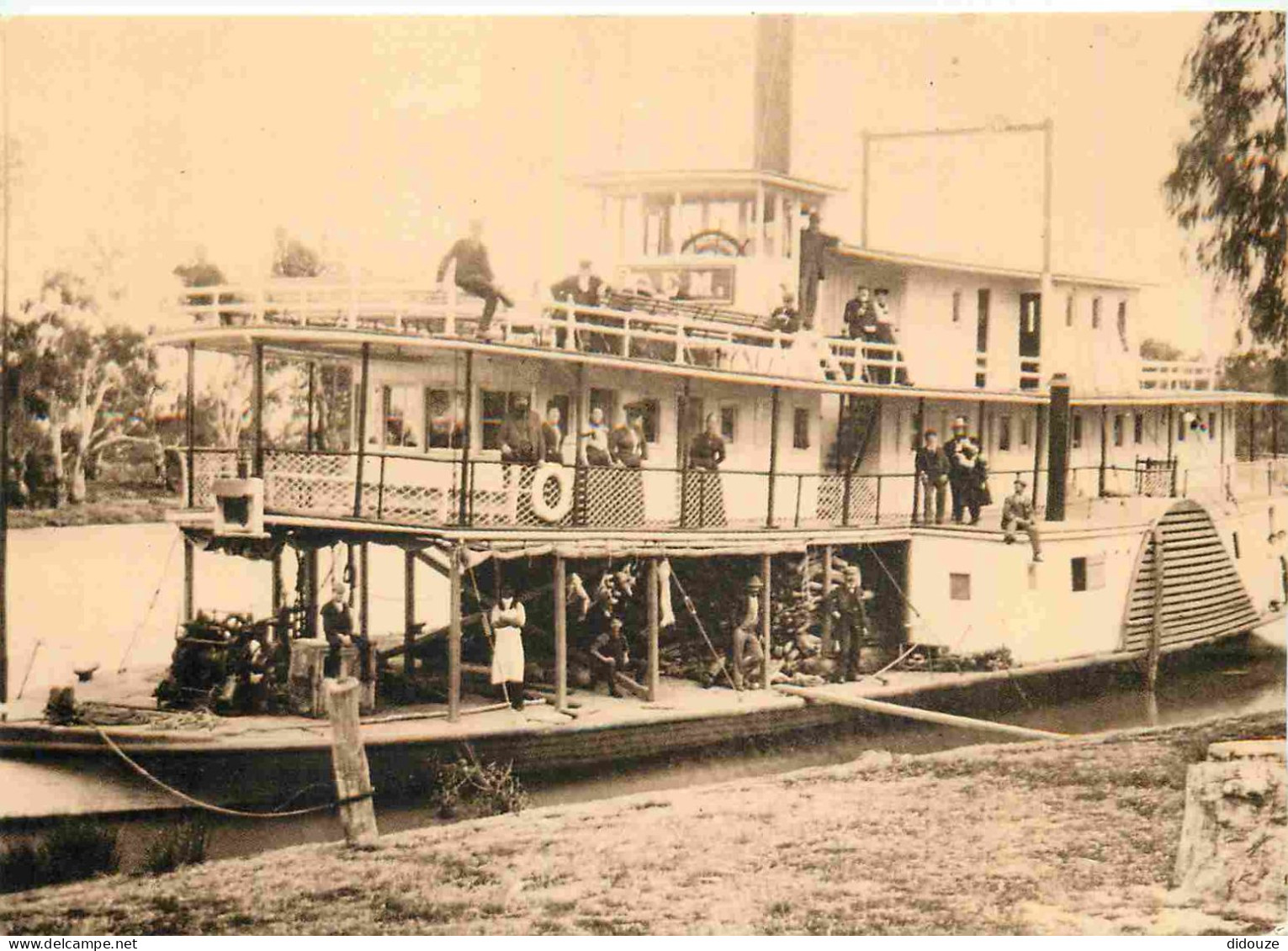 Australie - Swan Hill - P S Gem near Swan Hill - Bateaux - Reproduction de CPA - CPM - Voir Scans Recto-Verso