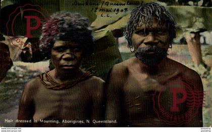 AUSTRALIA. Hair dressed in Mourning, Aborigines N. Queensland