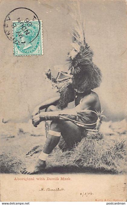 AUSTRALIA - Aboriginal with Devils Mask - Publ. Kerry & Co.