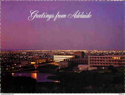 Carte Postale - Australie - Adélaïde - Adelaide at night from Flinders University behind Tapleys Hill - CPM - Voir Scans