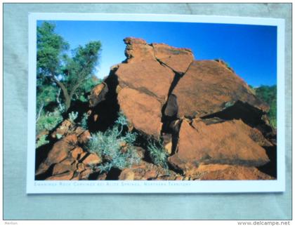 Australia  - EWANINGA ROCK Carvings  -Alice Springs - Northern Territory  -  German  Postcard    D121173