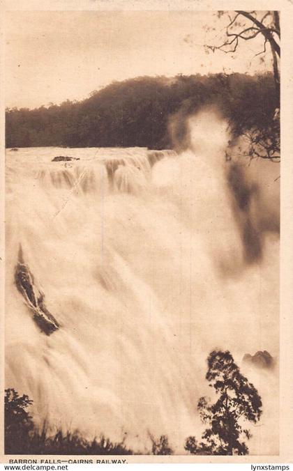A022  Australia Barron Falls Cairns Railway vintage postcard