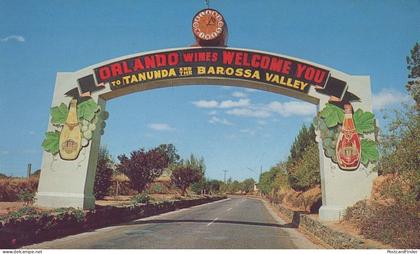 Orlando Wines Welcomes You Barossa Valley Entrance Australia Postcard