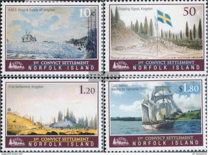 Norfolk-Island 1000-1003 (complete issue) unmounted mint / never hinged 2007 Colonization through prisoners