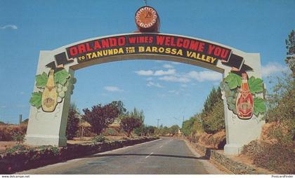 Orlando Wines Welcomes You Barossa Valley Entrance Australia Postcard
