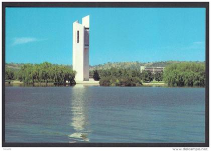 AUSTRALIA POSTCARD - The Carillon on tiny Aspen Island - Lake Burley Griffin, Canberra ACT **