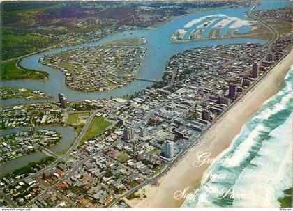 Australie - Gold Coast - Surfers Paradise - vue aérienne - CPM - Voir Scans Recto-Verso