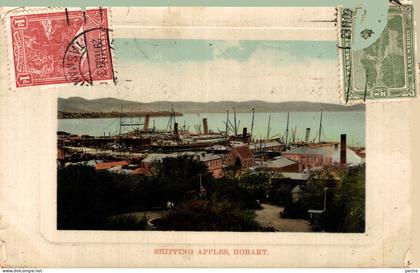 N°103665 -cpa shipping apples Hobart -Tasmanie-