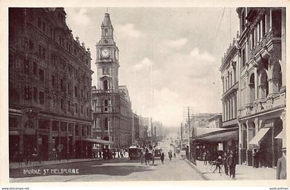 Australia - MELBOURNE (VIC) Bourke Street - Publ. unknown Melbourne Series I