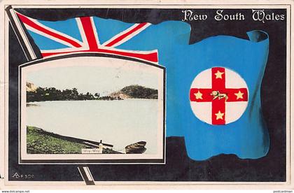 Australia - WOY WOY (NSW) General view - Flag of New South Wales - Publ. Aristophot Co.