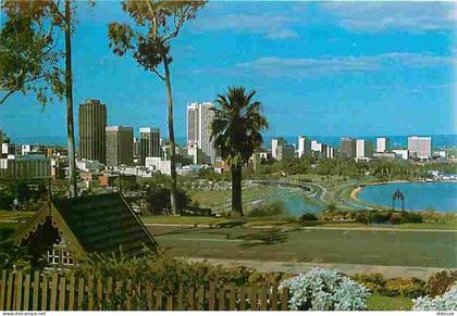 Carte Postale - Australie - Perth - Perth Skyline from floral Clock - King's Park - CPM - Voir Scans Recto-Verso - Posca