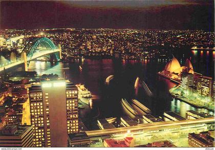 Australie - Sydney - Sydney by night - vue aérienne - CPM - Voir Scans Recto-Verso