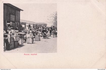 Accra Markets Gold Coast Australia Antique Postcard